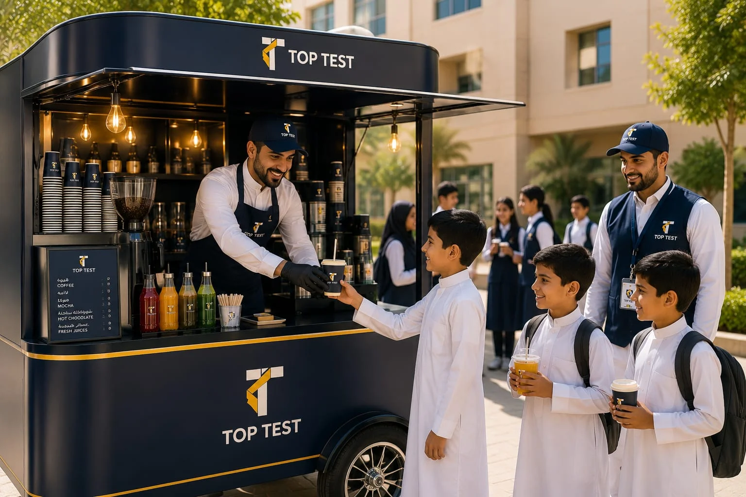عربات القهوة والمشروبات